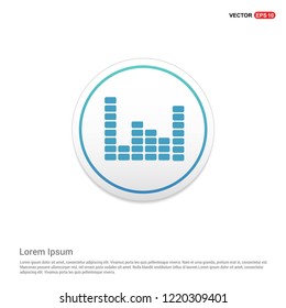 Equalizer icon Hexa White Background icon template - Free vector icon