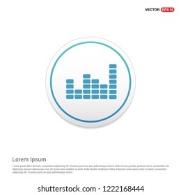 Equalizer icon Hexa White Background icon template - Free vector icon