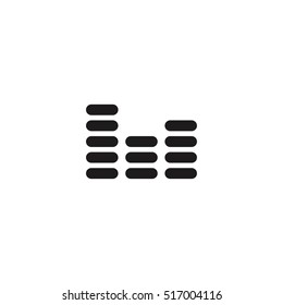 equalizer icon illustration, can be used for web and design, simple vector sign symbol