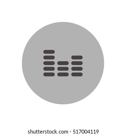 equalizer icon illustration, can be used for web and design, simple vector sign symbol