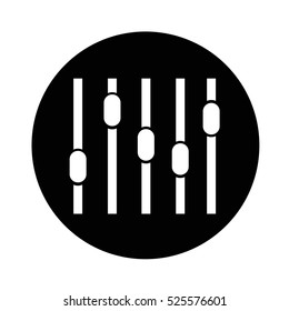 equalizer icon illustration design 