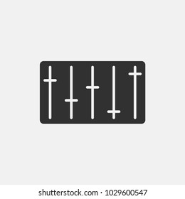 Equalizer icon illustration isolated vector sign symbol