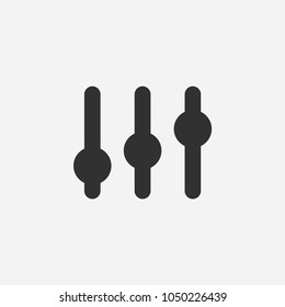 Equalizer icon illustration isolated vector sign symbol