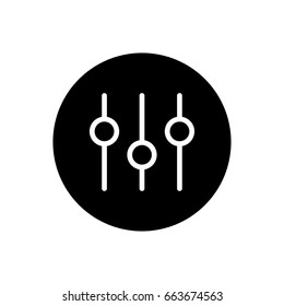 equalizer icon illustration isolated vector sign symbol