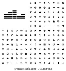 Equalizer icon illustration isolated vector sign symbol. editable casino icons vector set.