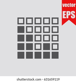 Equalizer icon info graphic isolated in flat style.Vector illustration.