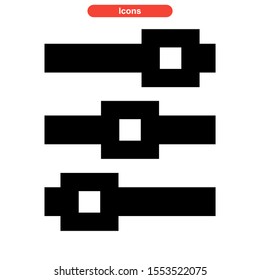 equalizer icon isolated sign symbol vector illustration - high quality black style vector icons
