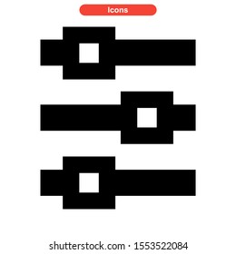 equalizer icon isolated sign symbol vector illustration - high quality black style vector icons
