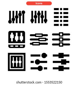equalizer icon isolated sign symbol vector illustration - Collection of high quality black style vector icons
