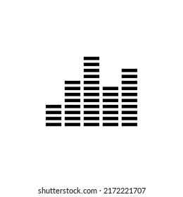 Equalizer-Symbol im Strichstil
