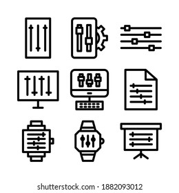 equalizer icon or logo isolated sign symbol vector illustration - Collection of high quality black style vector icons
