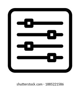 equalizer icon or logo isolated sign symbol vector illustration - high quality black style vector icons
