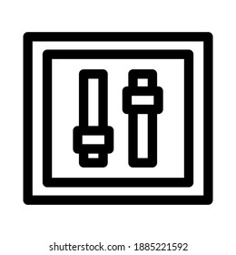 equalizer icon or logo isolated sign symbol vector illustration - high quality black style vector icons
