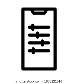 equalizer icon or logo isolated sign symbol vector illustration - high quality black style vector icons
