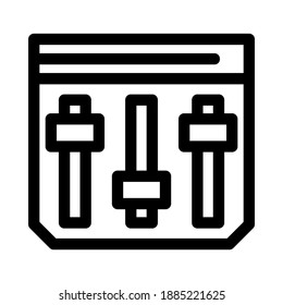 equalizer icon or logo isolated sign symbol vector illustration - high quality black style vector icons
