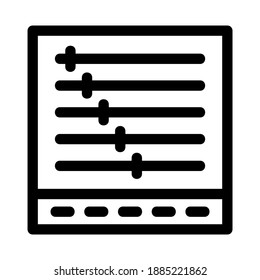 equalizer icon or logo isolated sign symbol vector illustration - high quality black style vector icons
