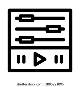 equalizer icon or logo isolated sign symbol vector illustration - high quality black style vector icons
