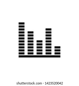 Equalizer icon. Music sound sign