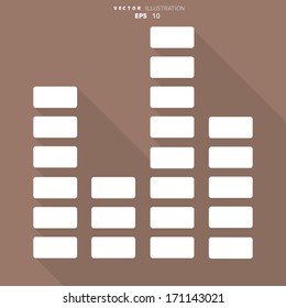 equalizer icon. Music sound wave symbol