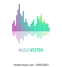 Equalizer Icon. Music vector illustration