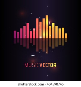 Equalizer Icon. Music vector illustration