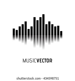 Equalizer Icon. Music vector illustration