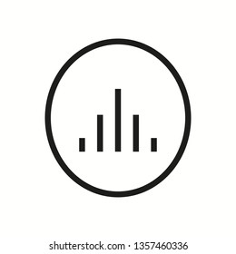 equalizer icon on white background - Vector. eps10