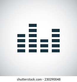 equalizer icon on white background 