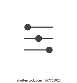 equalizer icon. sign design