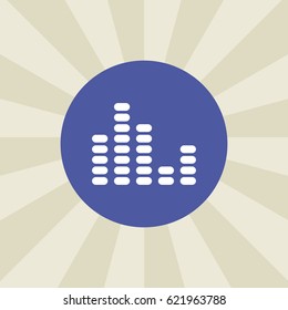 equalizer icon. sign design. background