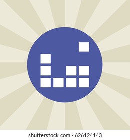 equalizer icon. sign design. background