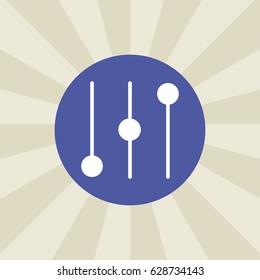 equalizer icon. sign design. background