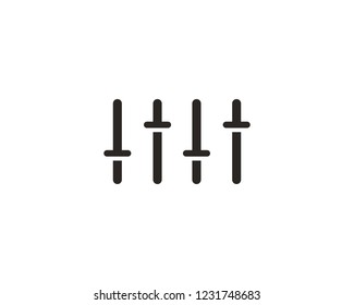 Equalizer icon sign symbol