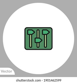 Equalizer icon sign vector,Symbol, logo illustration for web and mobile