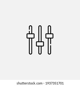Equalizer icon sign vector,Symbol, logo illustration for web and mobile