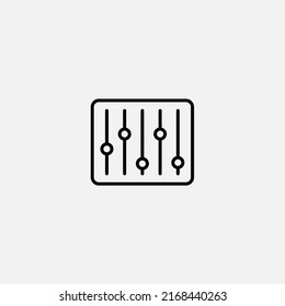 Equalizer icon sign vector,Symbol, logo illustration for web and mobile
