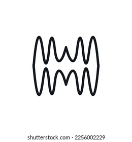 Equalizer icon. Simple style music festival poster background symbol. Equalizer brand logo design element. Equalizer t-shirt printing. Vector for sticker.