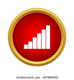 Equalizer icon in simple style on a white background