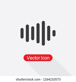 Equalizer Icon, Sound Icon Vector Illustration Eps10