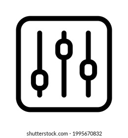 equalizer icon symbol sign Free Vector