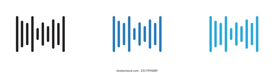 Equalizer icon thin line illustration