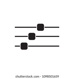 Equalizer icon trendy design template
