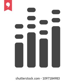 equalizer icon vector