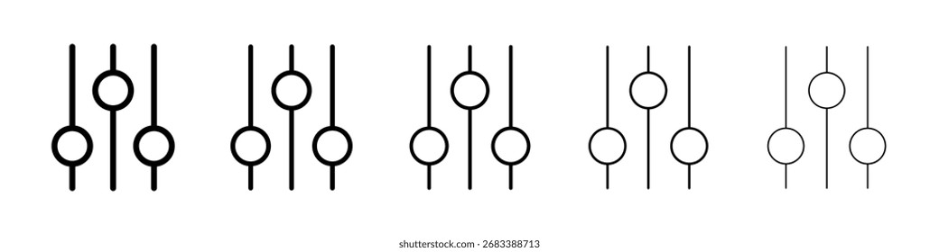 Equalizer icon Vector Art Illustration