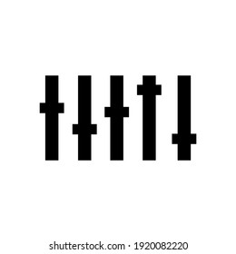 equalizer icon vector design, equalizer icon