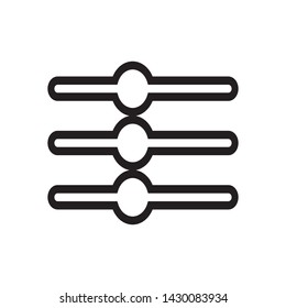 equalizer icon vector design template