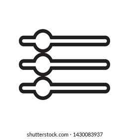 equalizer icon vector design template