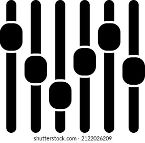 Ilustración vectorial de icono ecualizador en fondo blanco..eps