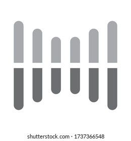 Equalizer icon vector. Music sign logo design