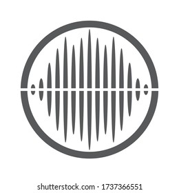 Equalizer icon vector. Music sign logo design